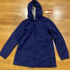 Eddie Bauer Purple Pleated Raincoat